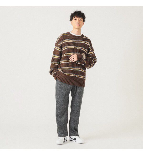 BEAMS「【別注】Gramicci / ボンディング ニット フリースパンツ」|チノ|