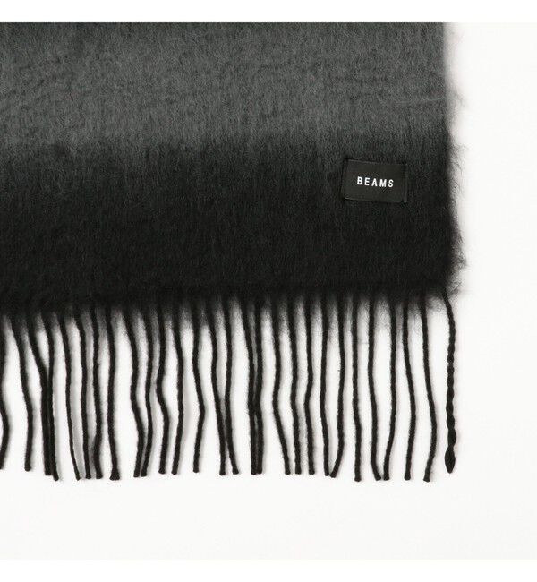 BEAMS「ボーダー ビッグ ストール」|マフラー|