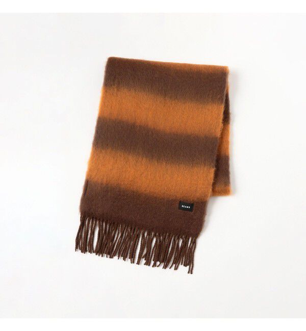 BEAMS「ボーダー ビッグ ストール」|マフラー|