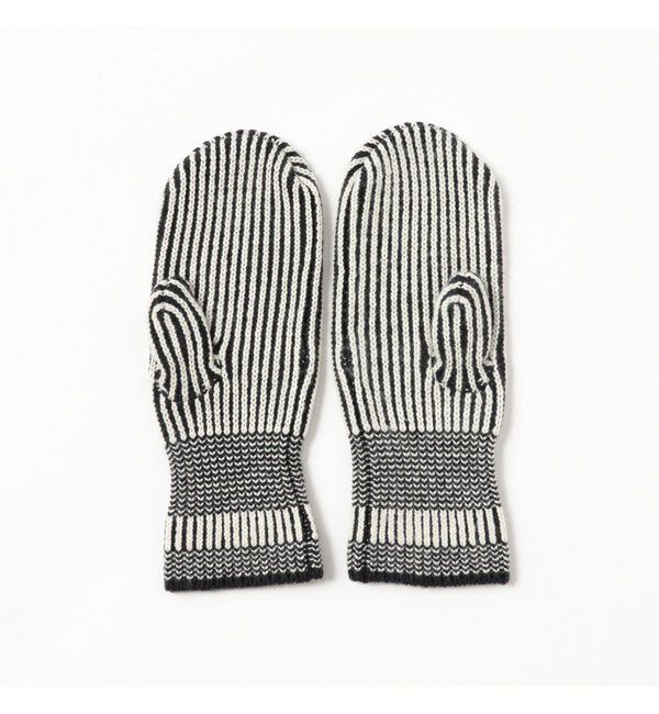 BEAMS PLUS「Wool Cashmere Rib Mitton」|手袋|
