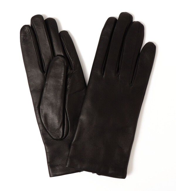 SHIPS for women「CARIDEI:ベーシック レザー グローブ ◇」|手袋|ブラック
