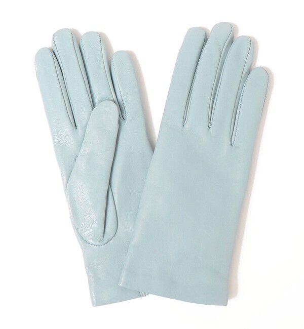 SHIPS for women「CARIDEI:ベーシック レザー グローブ ◇」|手袋|ライトブルー