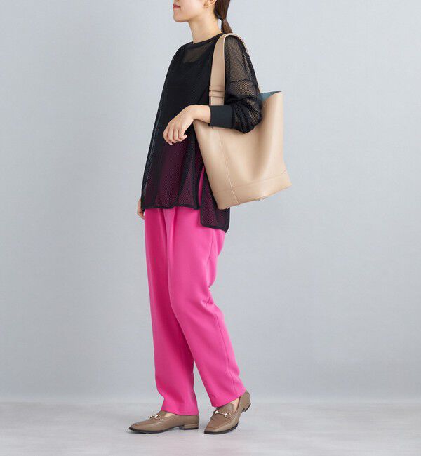 SHIPS for women「〈手洗い可能〉トリアセテートテーパードパンツ」|その他|