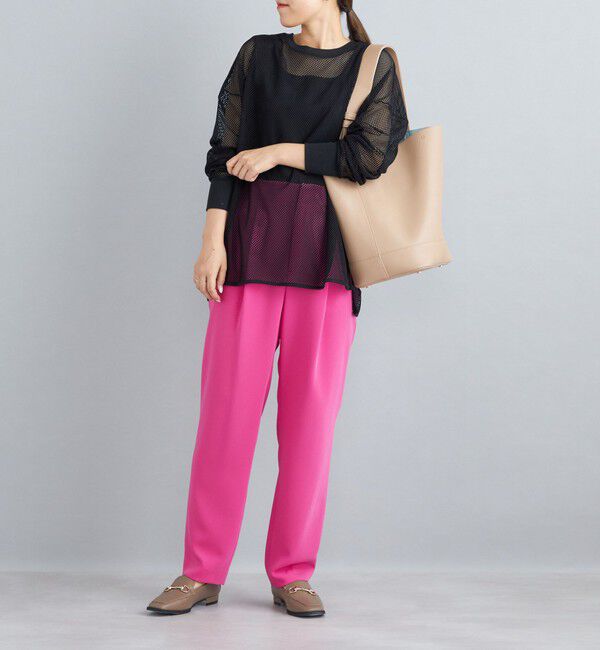 SHIPS for women「〈手洗い可能〉トリアセテートテーパードパンツ」|その他|