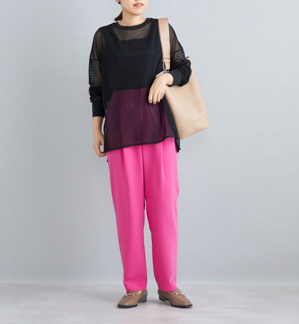 SHIPS for women「〈手洗い可能〉トリアセテートテーパードパンツ」|その他|