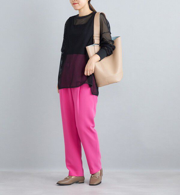 SHIPS for women「〈手洗い可能〉トリアセテートテーパードパンツ」|その他|