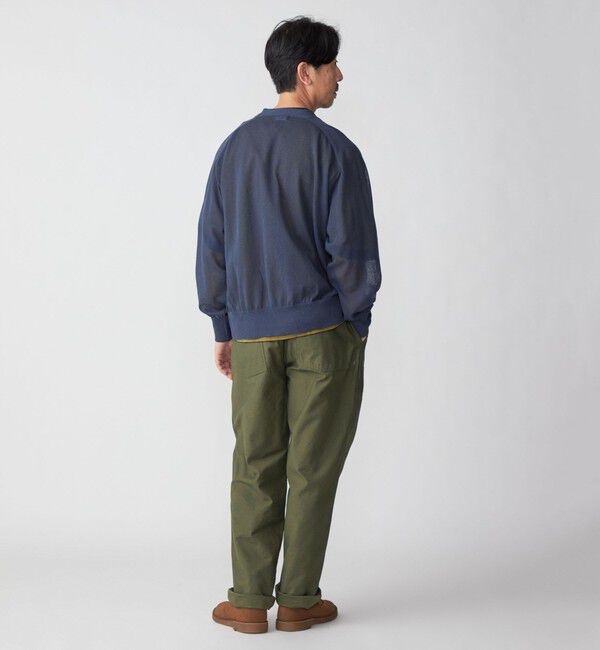 SHIPS「SHIPS: コットン/リネン サマーニット シアー Vカーディガン」|カーディガン|