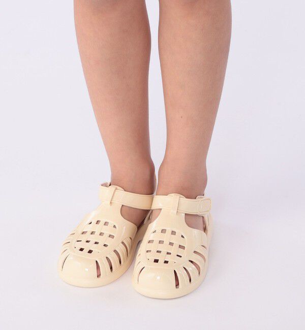 SHIPS KIDS「【WEB限定】igor:12～17cm / TOBBY SOLID GLOSS」|サンダル|アイボリー