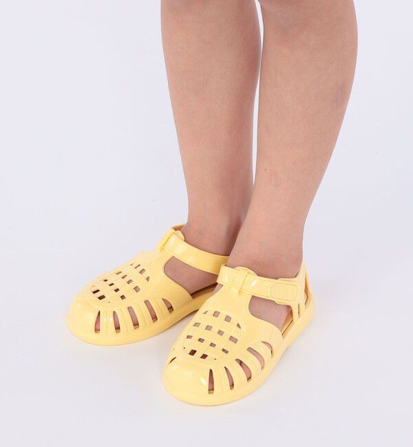 SHIPS KIDS「【WEB限定】igor:12～17cm / TOBBY SOLID GLOSS」|サンダル|イエロー