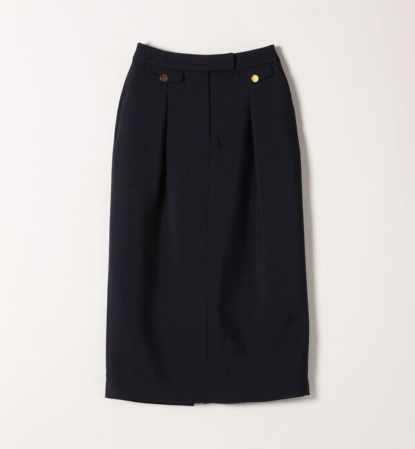 SHIPS any「SHIPS any:〈洗濯機可能〉ダブルクロス Iライン タック スカート［NAVY BLUE］」|スカート|