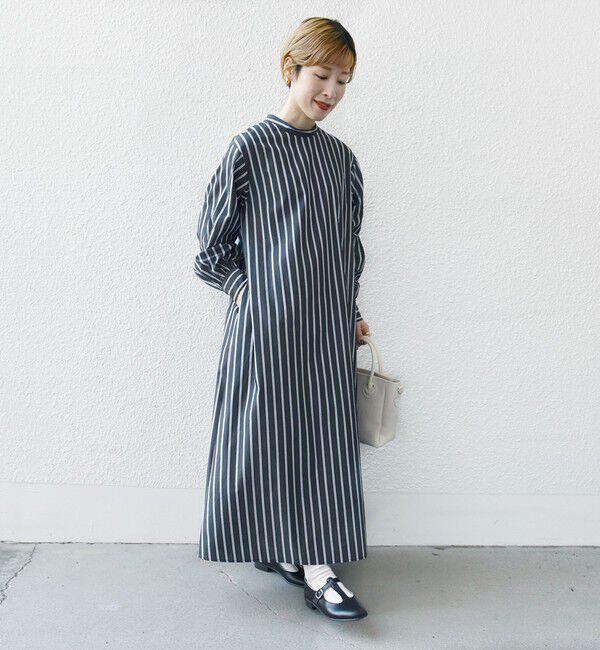 SHIPS any「SHIPS any:〈手洗い可能〉ストライプ ツイスト ビスチェ ワンピース」|ワンピース|