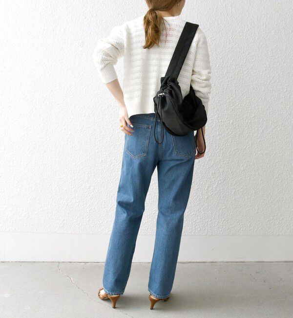 SHIPS any「SHIPS any: メッシュ ボーダー クルーネック カーディガン」|カーディガン|