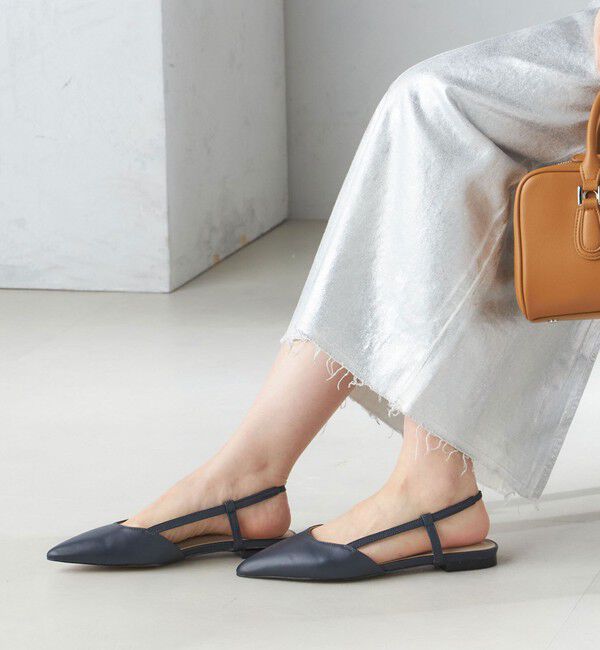 SHIPS for women「FAEDA:スリング バック フラット シューズ ◇」|その他|ネイビー