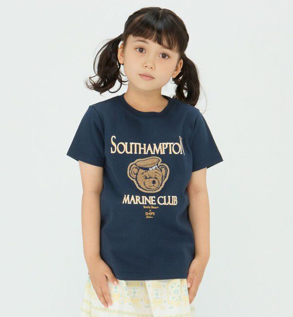 SHIPS Colors 「SHIPS Colors:TeddyBear(R) プリント&ステッチ TEE(80~150cm)◇」|Tシャツ・カットソー|