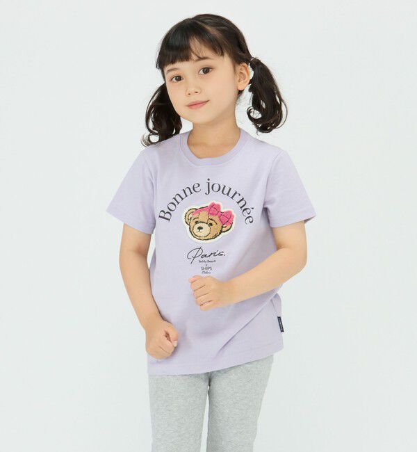 SHIPS Colors 「SHIPS Colors:TeddyBear(R) プリント&ステッチ TEE(80~150cm)◇」|Tシャツ・カットソー|