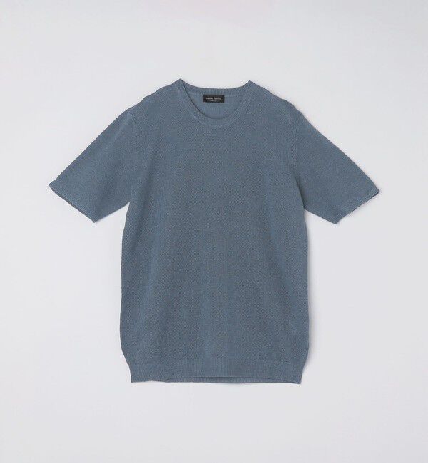 SHIPS「ROBERTO COLLINA: LINEN PIQUE TEE」|ニット・セーター|スカイブルー