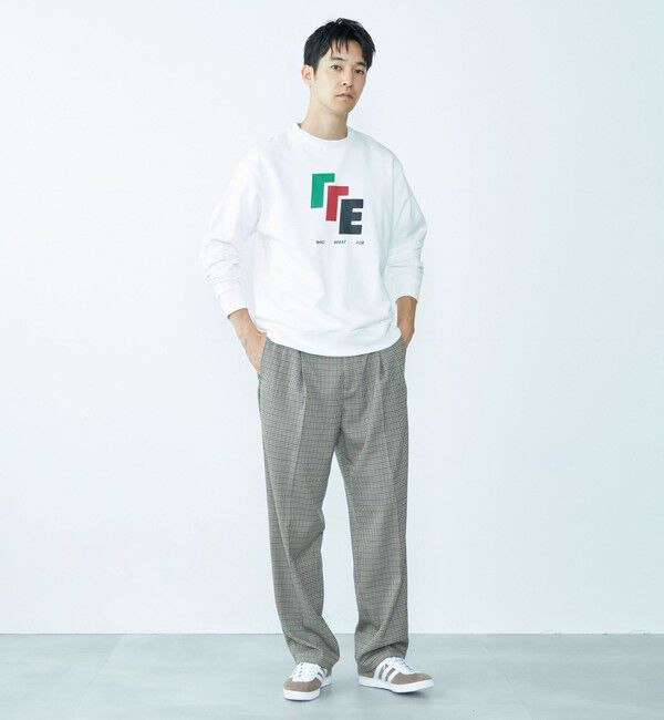 SHIPS「City Ambient Products: プリント クルーネック スウェット」|スウェット・ジャージ|