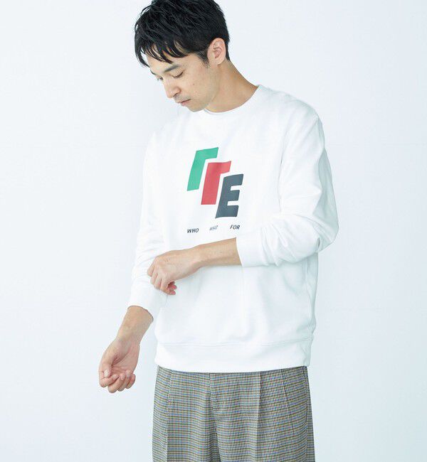 SHIPS「City Ambient Products: プリント クルーネック スウェット」|スウェット・ジャージ|