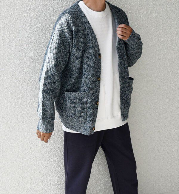 SHIPS any「SHIPS any: 〈手洗い可能〉メランジ カラー ミックス リラックス カーディガン◇」|カーディガン|ブルー