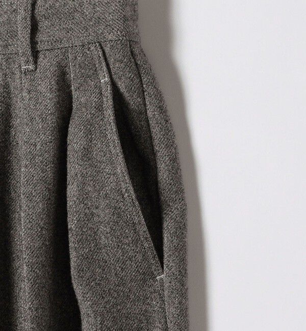 SHIPS any「SHIPS any:〈洗濯機可能〉ウールライク カーブ タック パンツ」|その他|