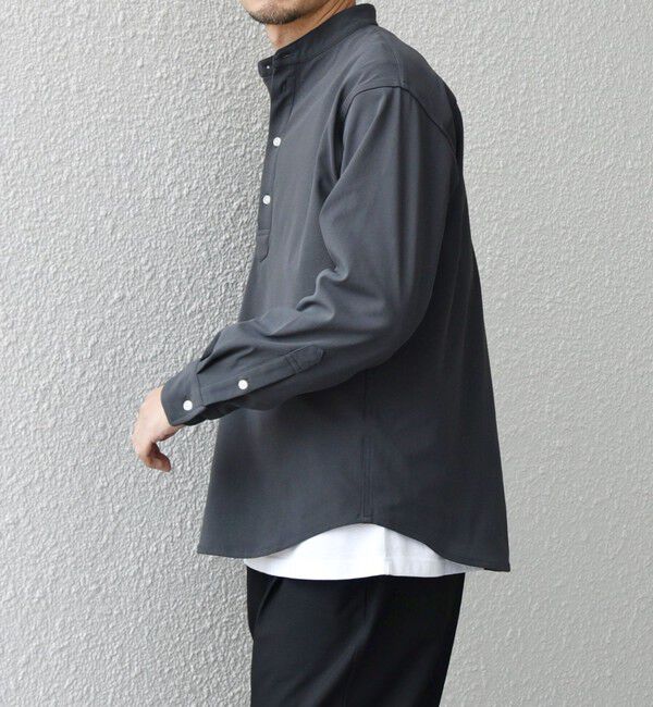 SHIPS any「SHIPS any: SORONA(R) ストレッチ ジャージー バンドスキッパー プルオーバー シャツ◇」|シャツ・ブラウス|