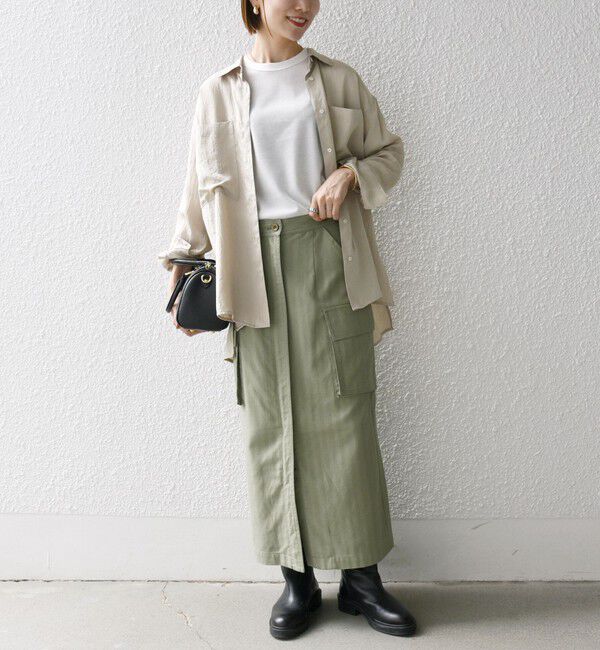 SHIPS any「SHIPS any:〈手洗い可能〉フロント ポケット オーバーサイズ シャツ」|シャツ・ブラウス|