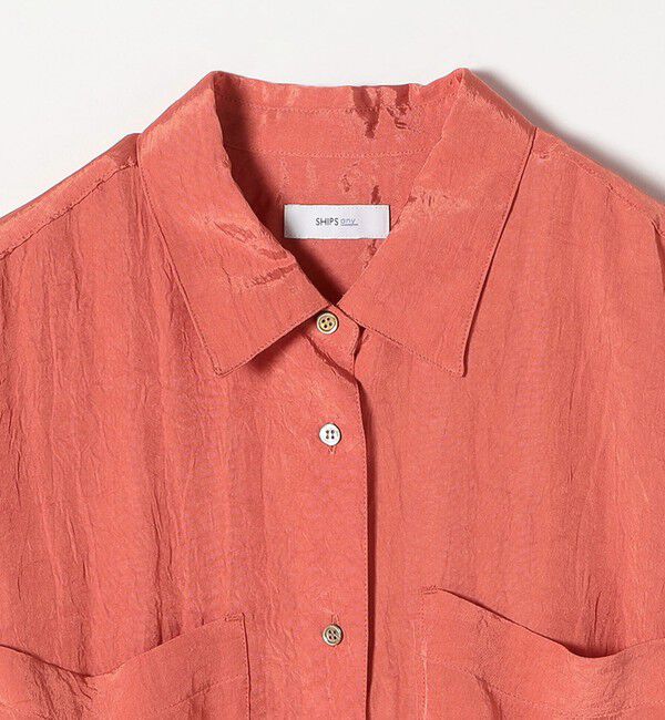 SHIPS any「SHIPS any:〈手洗い可能〉フロント ポケット オーバーサイズ シャツ」|シャツ・ブラウス|