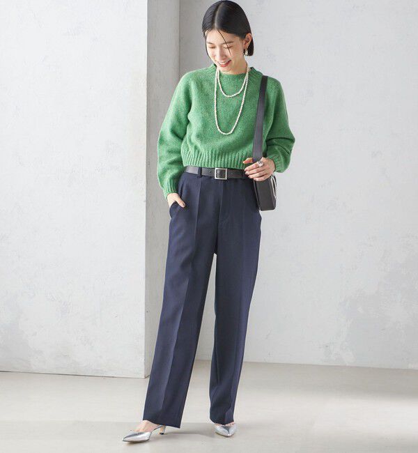 SHIPS for women「Harley of Scotland:〈手洗い可能〉:クロップド プルオーバー」|ニット・セーター|