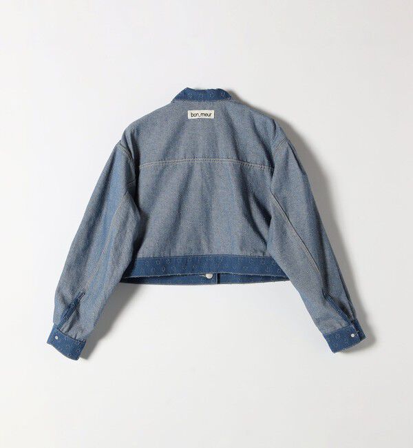 SHIPS any「bon_meur:〈洗濯機可能〉クラッシュ デニム ショート ジャケット」|デニムジャケット|
