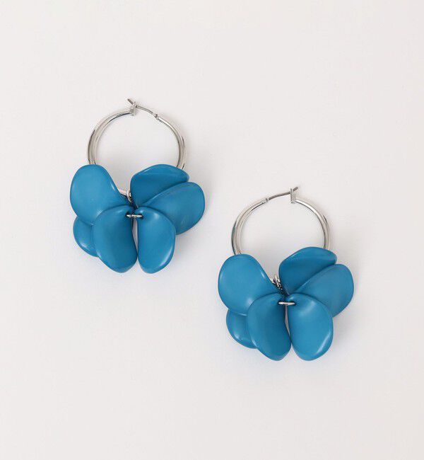 quaranciel「《追加予約》quaranciel: カラー フラワー フープ ピアス」|ピアス|