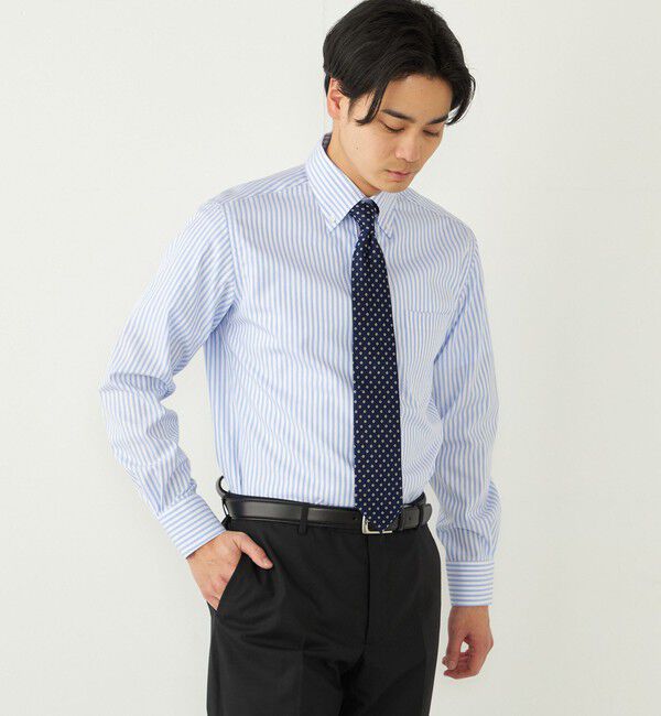 SHIPS Colors 「SHIPS Colors:イージーケア オルタネイト ストライプ ボタンダウン シャツ」|シャツ・ブラウス|