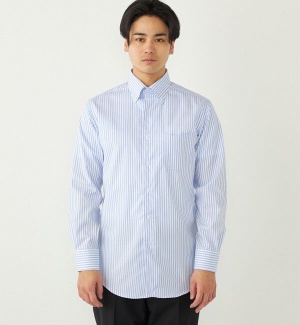SHIPS Colors 「SHIPS Colors:イージーケア オルタネイト ストライプ ボタンダウン シャツ」|シャツ・ブラウス|