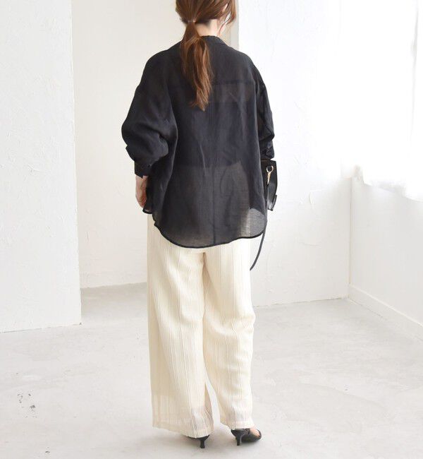 quaranciel「quaranciel:〈手洗い可能〉ラッセル レース イージー ワイド パンツ」|その他|