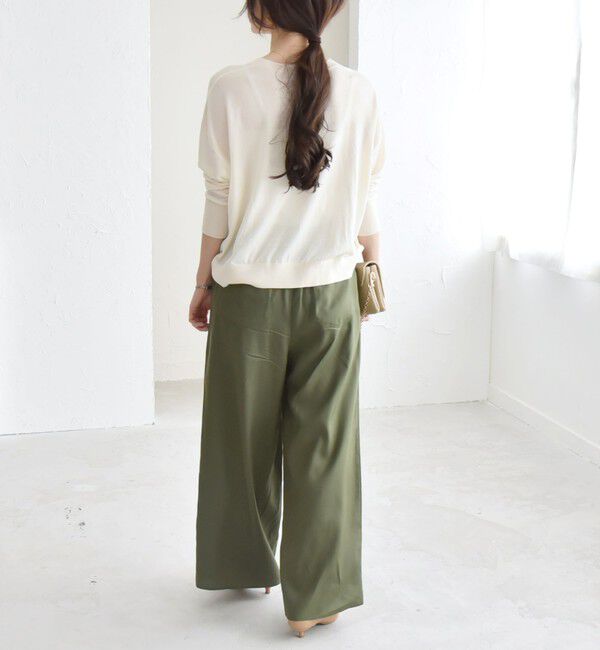 quaranciel「quaranciel:〈手洗い可能〉タック イージー ワイド パンツ」|その他|