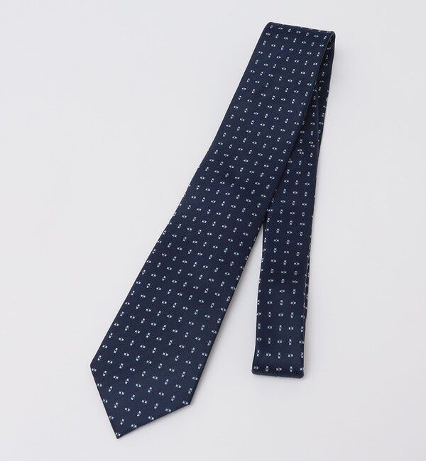 SHIPS Colors 「SHIPS Colors:シルク 小紋 ネクタイ◇」|ネクタイ・蝶ネクタイ|ダークブルー