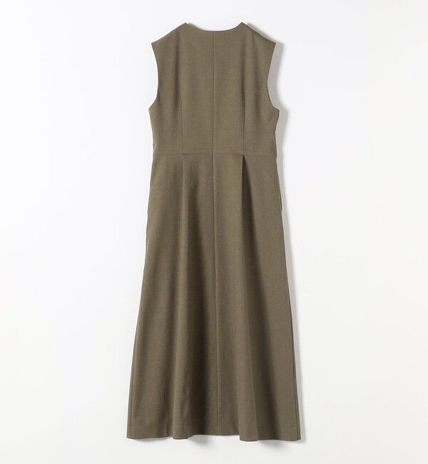 quaranciel「quaranciel: Vカラー ロング ジレ ワンピース」|ワンピース|