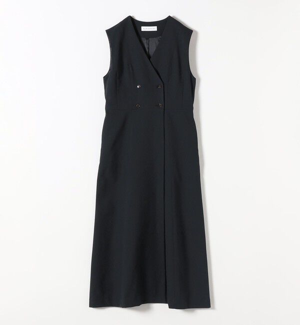 quaranciel「quaranciel: Vカラー ロング ジレ ワンピース」|ワンピース|