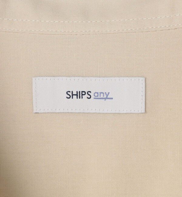 SHIPS any「SHIPS any:〈洗濯機可能〉コットン/リネン 7分袖  スキッパー プルオーバー シャツ 25SS◇」|シャツ・ブラウス|