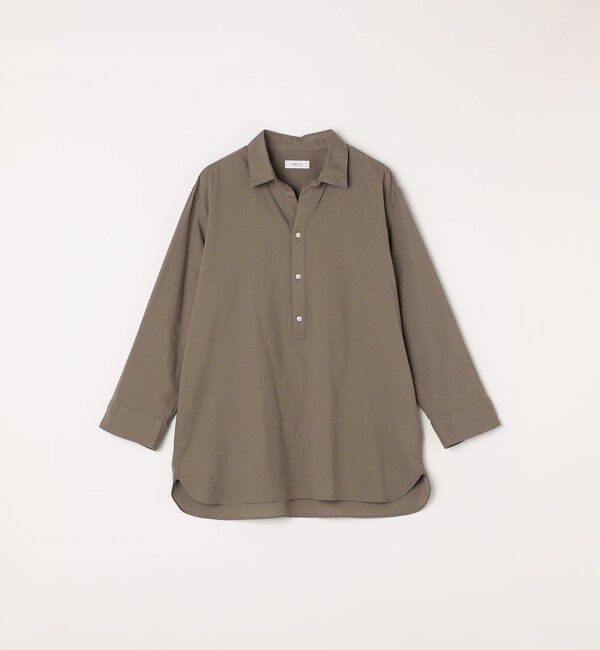 SHIPS any「SHIPS any:〈洗濯機可能〉コットン/リネン 7分袖  スキッパー プルオーバー シャツ 25SS◇」|シャツ・ブラウス|