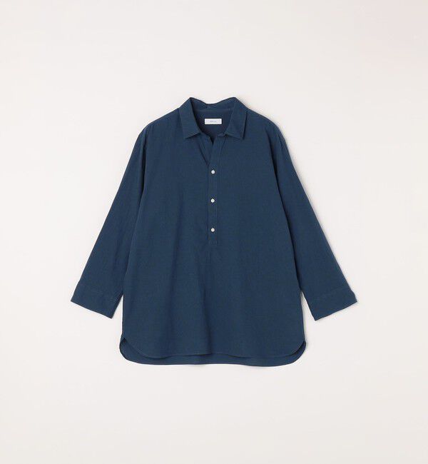SHIPS any「SHIPS any:〈洗濯機可能〉コットン/リネン 7分袖  スキッパー プルオーバー シャツ 25SS◇」|シャツ・ブラウス|