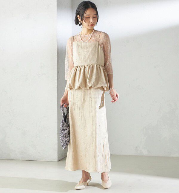 SHIPS for women「kaene:バルーン ペプラム ドレス（セレモニー対応可）」|ドレス|