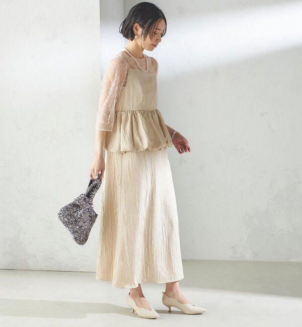 SHIPS for women「kaene:バルーン ペプラム ドレス（セレモニー対応可）」|ドレス|