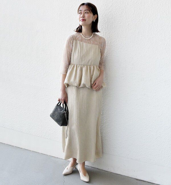 SHIPS for women「kaene:バルーン ペプラム ドレス（セレモニー対応可）」|ドレス|