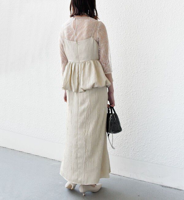 SHIPS for women「kaene:バルーン ペプラム ドレス（セレモニー対応可）」|ドレス|