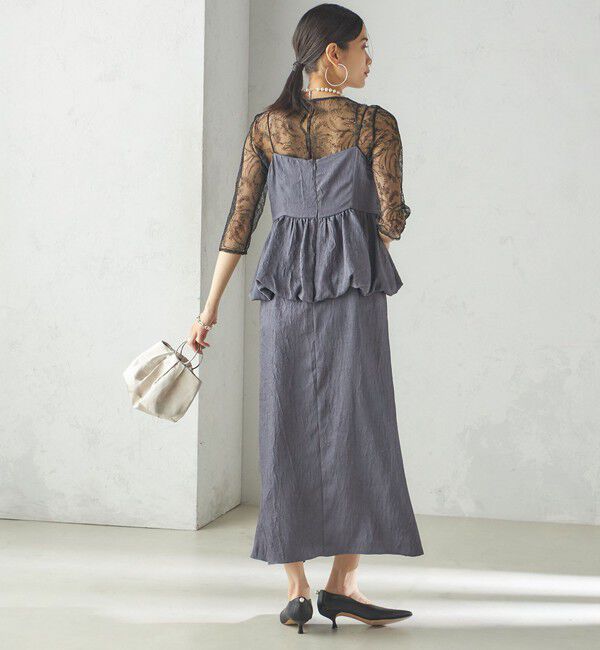 SHIPS for women「kaene:バルーン ペプラム ドレス（セレモニー対応可）」|ドレス|