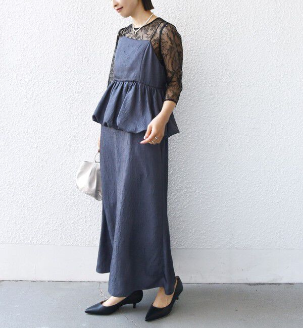 SHIPS for women「kaene:バルーン ペプラム ドレス（セレモニー対応可）」|ドレス|