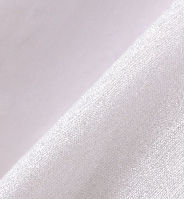 quaranciel「quaranciel:〈洗濯機可能〉リネン ミックス フロントギャザー スキッパー シャツ」|シャツ・ブラウス|