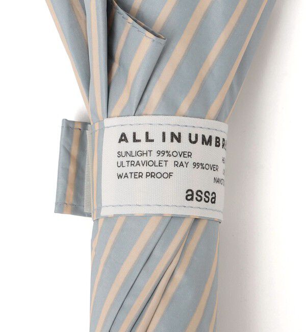 SHIPS Colors 「a.s.s.a:ストライプ 傘 (晴雨兼用・親骨55cm)◇」|傘|