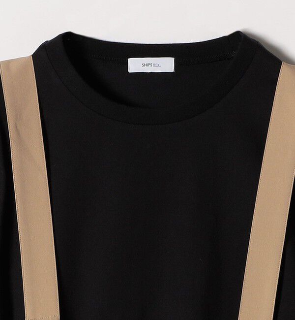 SHIPS any「SHIPS any:〈洗濯機可能〉ドロスト ワイド サロペット &times; ノースリーブ TEE セット」|その他|