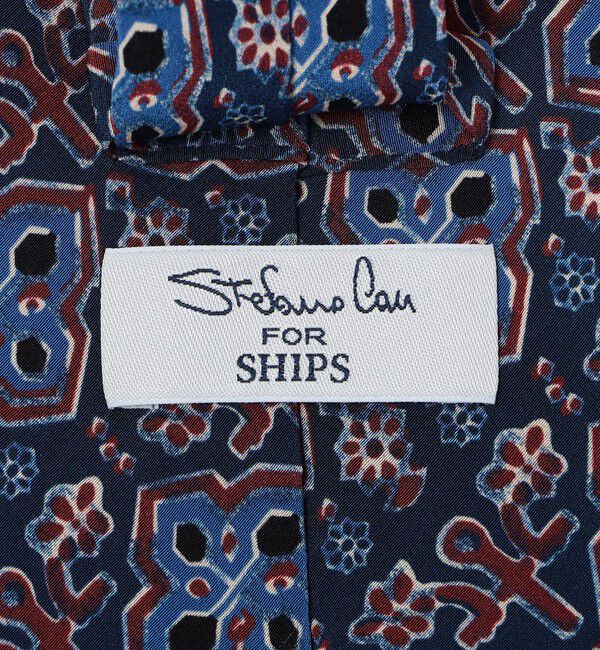 SHIPS「【SHIPS別注】Stefano Cau: バティック メダリオン プリント ネクタイ」|ネクタイ・蝶ネクタイ|